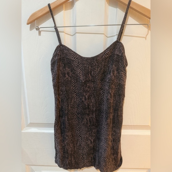 Free People Purple and Black Snakeskin print Fitted Camisole - Picture 5 of 5